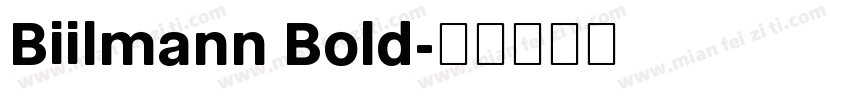 Biilmann Bold字体转换